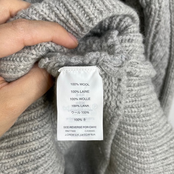 Jcrew Wool Side Zip Cable Knit Sweater - Picture 8 of 8